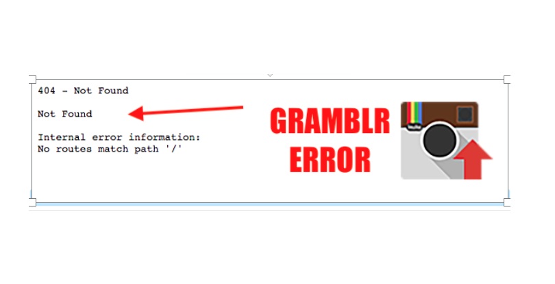 gramblr error